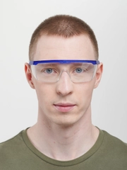 Очки защитные строительные с цветной оправой