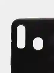 Угольный чехол Samsung Galaxy A40, Самсунг Галакси А40 черный силиконовый