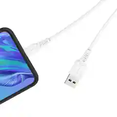 Кабель USB на Lightning "GFPower 06L", 1 метр, 2.4A, белый ПВХ, Apple iPhone 8-pin