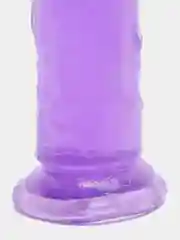 Прозрачный фалоиммитатор без яиц