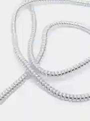 Серебряный защита кабеля, длинная