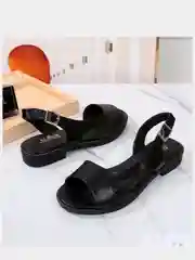 Черный босоножки женские