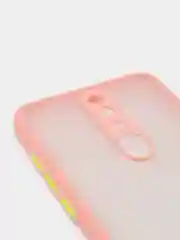 Конфетный чехол Xiaomi Redmi Note 8 Pro пластиковый матовый с цветными кнопками (Редми Нот 8 Про)