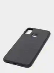Угольный чехол Huawei Honor 9X Lite, Хуавей Хонор 9Х Лайт черный силиконовый под кожу