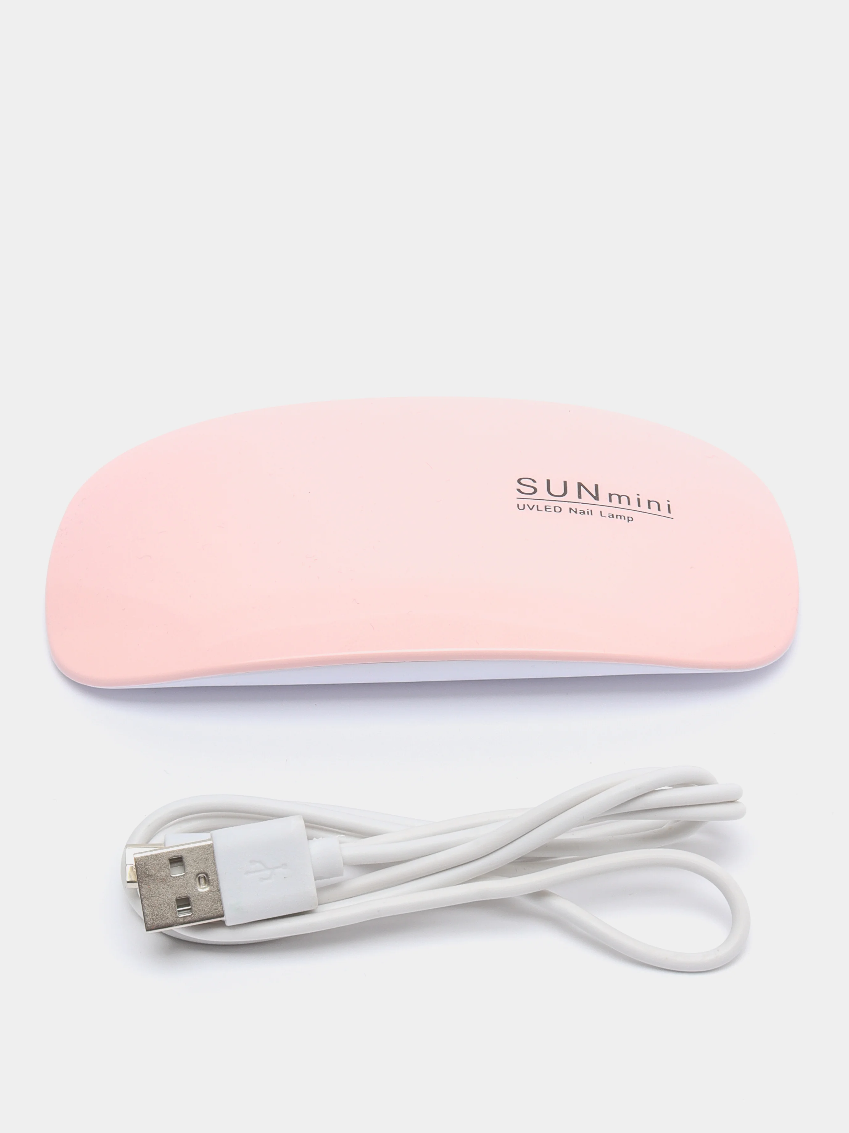 Розовый лампа для маникюра, сушки гель лака Sunmini 6W для ногтей