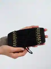 Черный пояс-корсет бархатный, утягивающий ремень