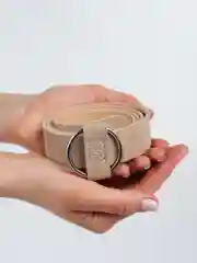 Бежевый меланж женский ремень