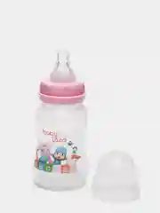Розовый бутылочка Baby Land 150 мл с силиконовой классической соской в блистере