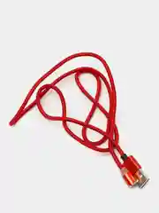 Красный магнитный кабель для зарядки телефона, коннекторы: microUSB, Lightning, Type-C, адаптер