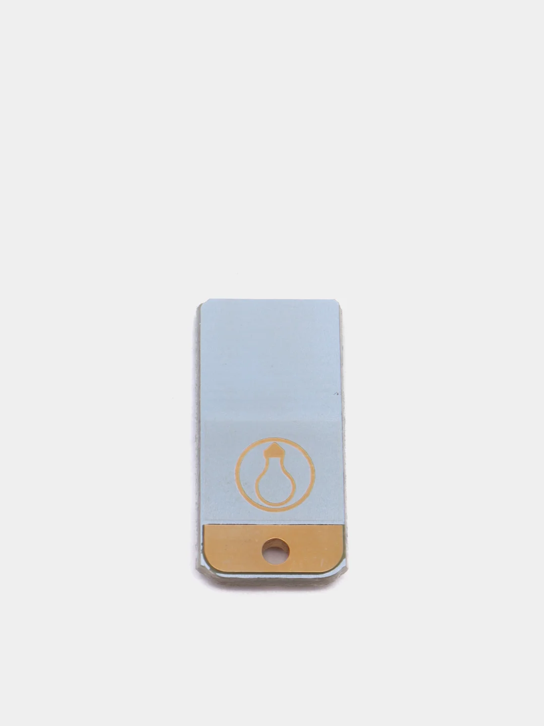 Белый брелок USB фонарик