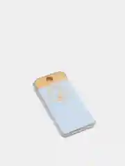 Белый брелок USB фонарик