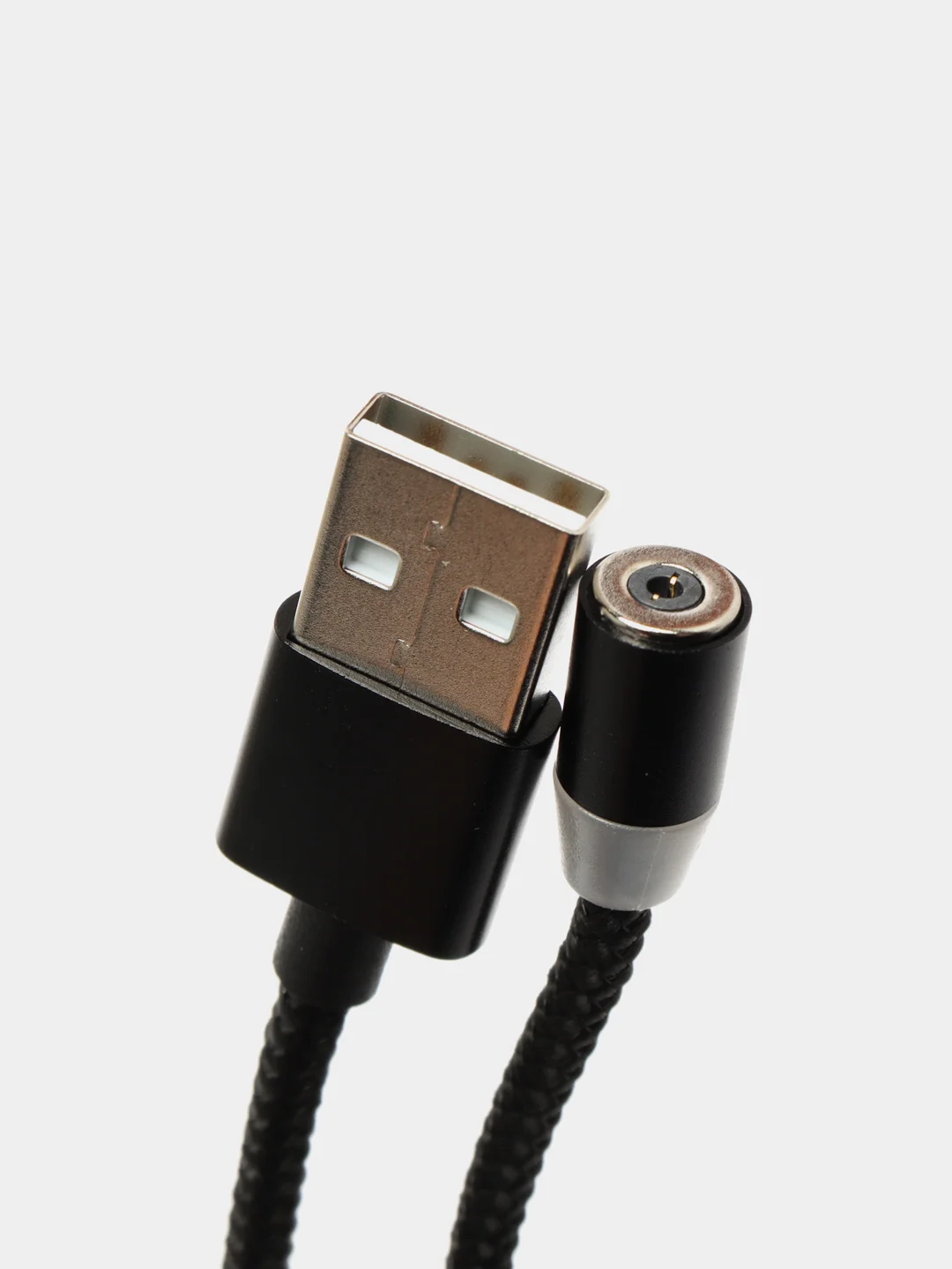 Черный магнитный кабель для зарядки телефона, коннекторы: microUSB, Lightning, Type-C, адаптер