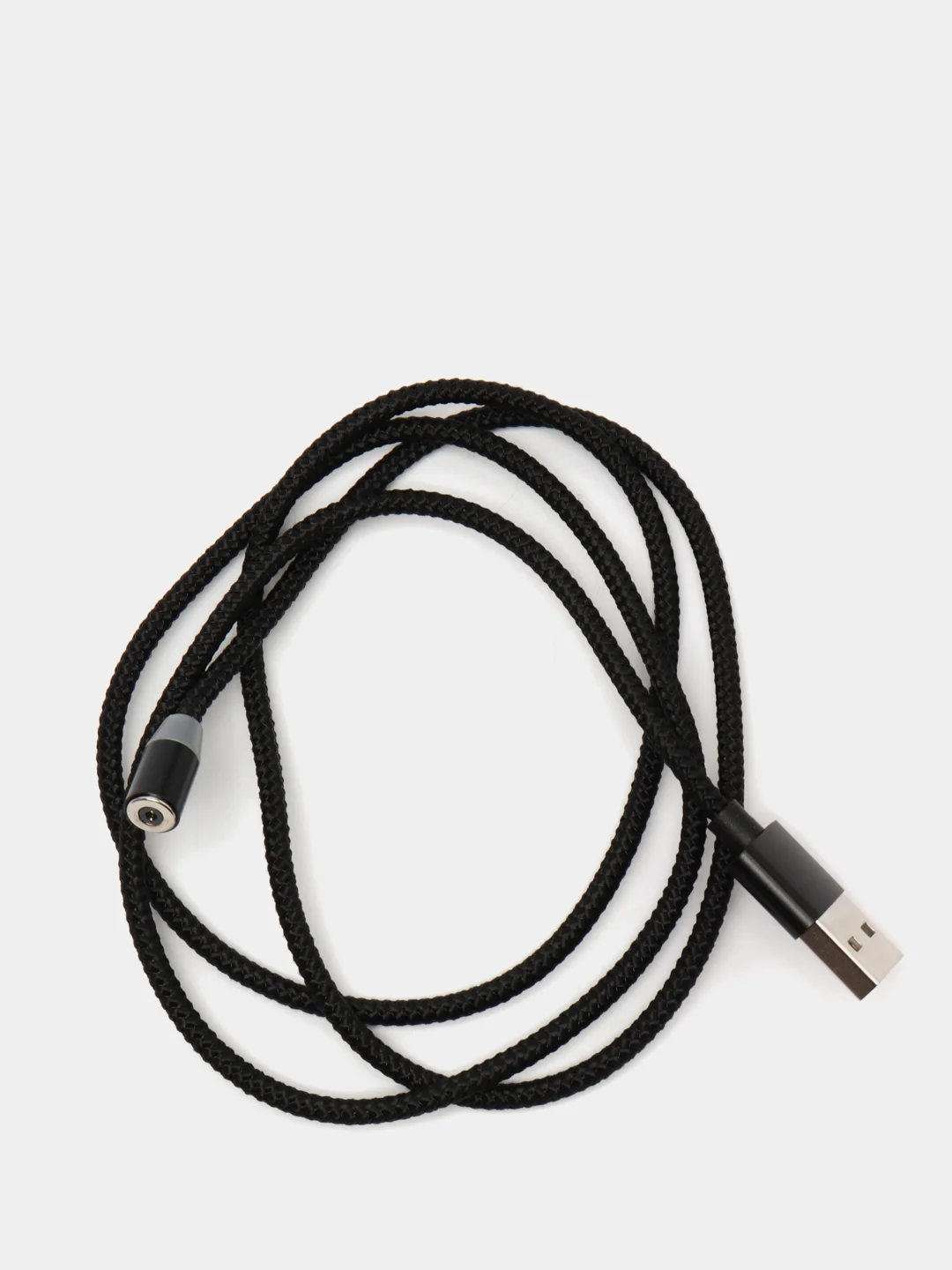 Черный магнитный кабель для зарядки телефона, коннекторы: microUSB, Lightning, Type-C, адаптер