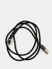Черный магнитный кабель для зарядки телефона, коннекторы: microUSB, Lightning, Type-C, адаптер