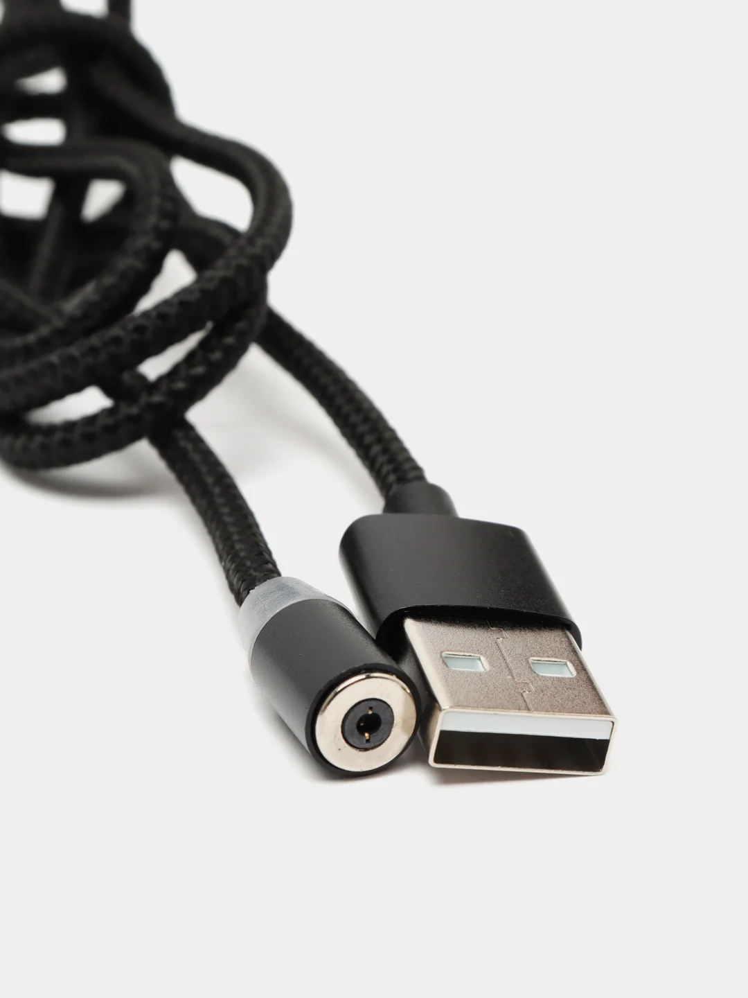 Черный магнитный кабель для зарядки телефона, коннекторы: microUSB, Lightning, Type-C, адаптер