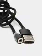 Черный магнитный кабель для зарядки телефона, коннекторы: microUSB, Lightning, Type-C, адаптер