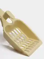 Желтый совок для кошачьего лотка-туалета