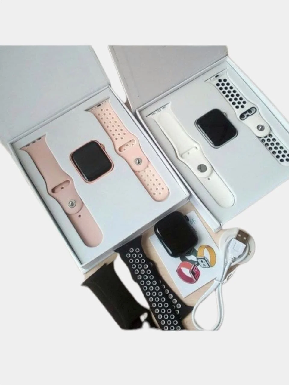 Белый умные часы Smart Watch T55