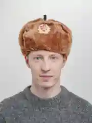 Карамельный шапки Ушанки/ Будёновка/ Солдатская/ Ушанка (Разные цвета) с кокардой, СССР, РФ
