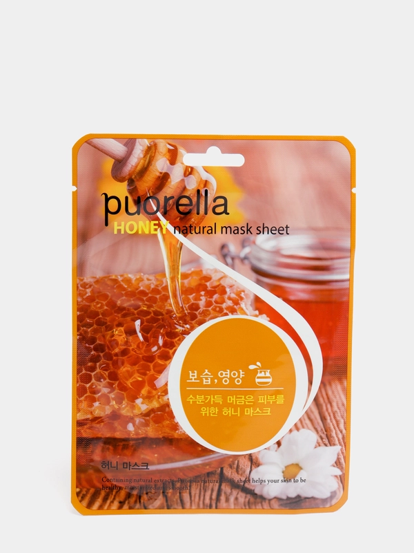Puorella Mask Sheet HONEY тканевая маска КОРЕЯ  с экстрактом меда