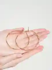 Желтый серьги-кольца конго