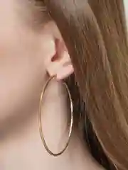 Желтый серьги-кольца конго