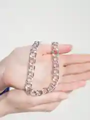 Серебряный чокер из цепочки