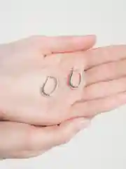 Серебряный серьги с искуственными камнями