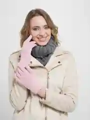 Розовый женские перчатки