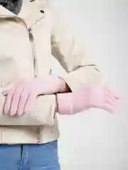 Розовый женские перчатки