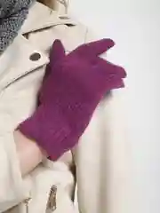 Пурпурный женские перчатки