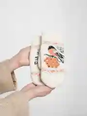 Варежки женские, вязаные,белые