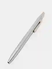 Ручка шариковая Luxor "Sterling" синяя, корпус хром/золото, кнопочный механизм, 1,0мм