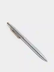 Ручка шариковая Luxor "Sterling" синяя, корпус хром/золото, кнопочный механизм, 1,0мм