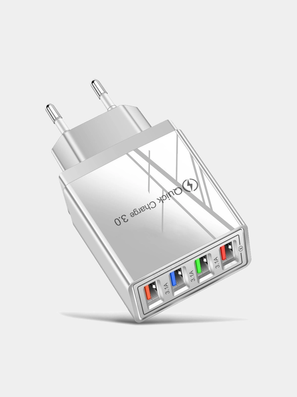 Cетевое зарядное устройство на 4 USB / блок питания зарядник