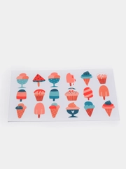 Фетр с рисунком "Морожное"