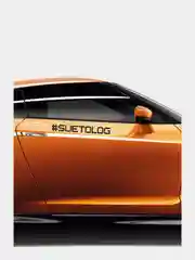 Черный наклейка на авто "#suetolog / суетолог"