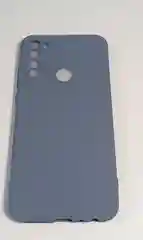 Синий меланж чехол для REDMI NOTE 8T с защитой камеры и бархатом внутри