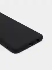 Черный чехол силиконовый на Samsung Galaxy A12, М12