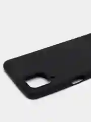 Черный чехол силиконовый на Samsung Galaxy A12, М12