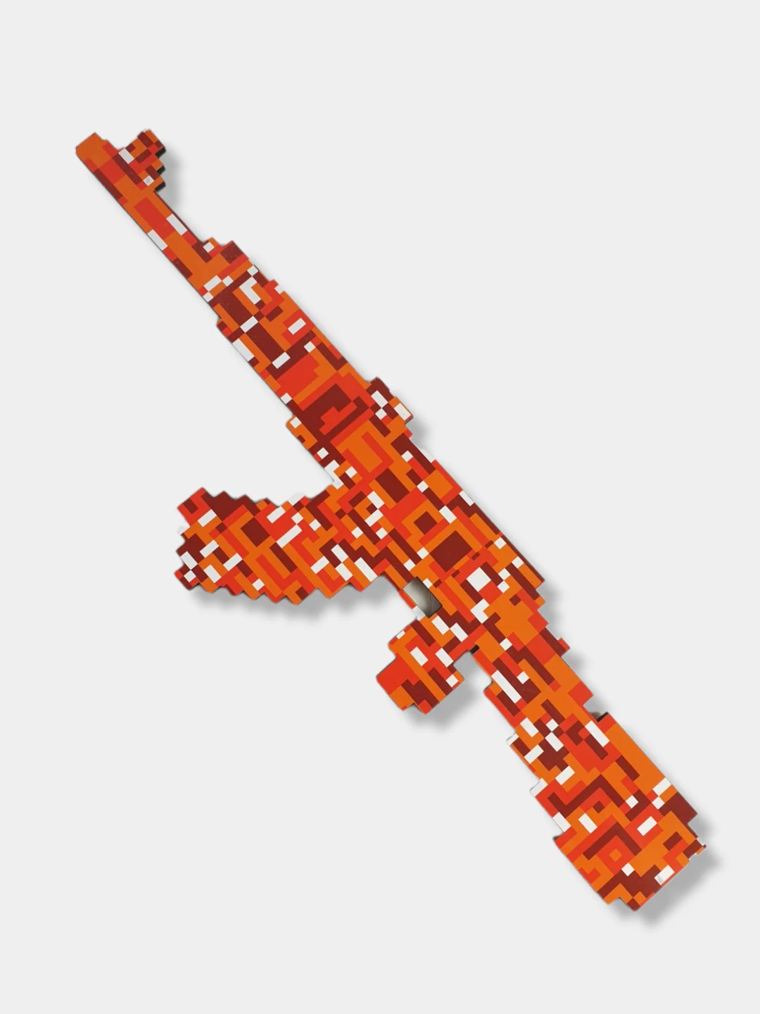 Бирюзовый автомат деревянный АК-47 "Пиксельный", 4 цвета, 60 см