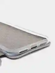 Серебряный чехол книжка Xiaomi Redmi Note 7 / Redmi Note 7 Pro, Сяоми Редми Нот 7 / Нот 7 Про