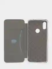 Серебряный чехол книжка Xiaomi Redmi Note 7 / Redmi Note 7 Pro, Сяоми Редми Нот 7 / Нот 7 Про