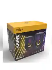 Perfeo колонки "SHINE", 2.0, мощность 2х3 Вт, USB