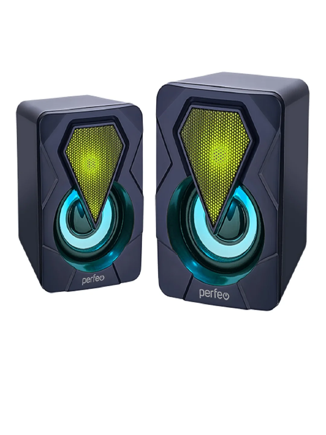 Perfeo колонки "SHINE", 2.0, мощность 2х3 Вт, USB
