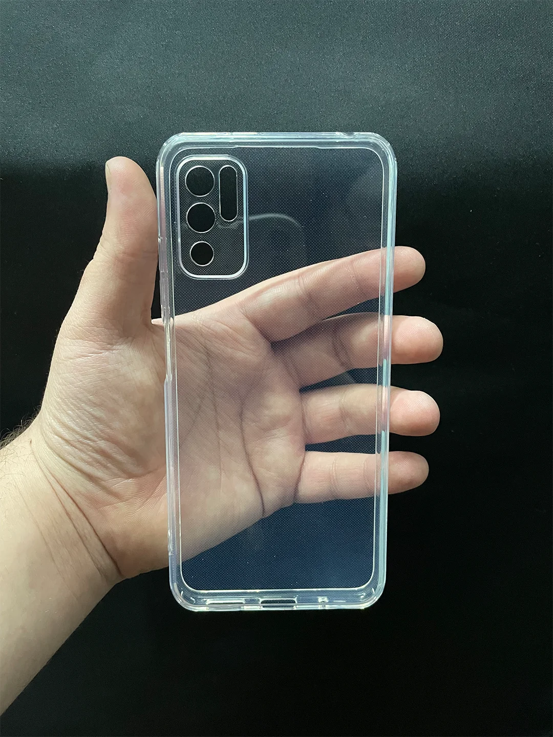 Прозрачный чехол силиконовый Xiaomi Redmi Note 10T / POCO M3 Pro, матовый, цветной
