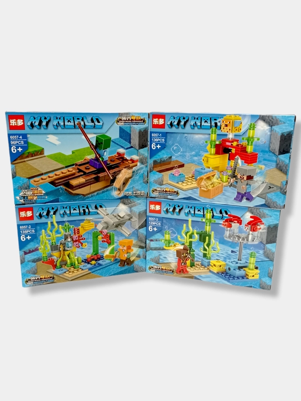 Набор 4в1 My World "Подводный мир", 96-136 деталей, 6+