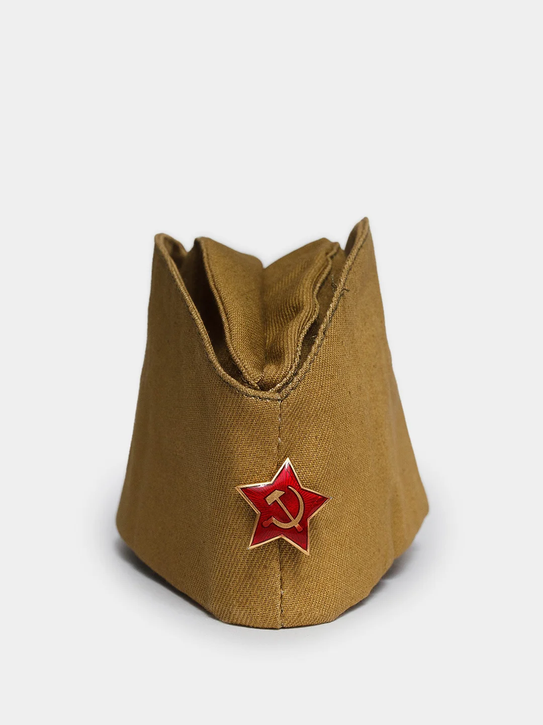 Военная пилотка СССР с металлическим значком