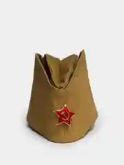 Военная пилотка СССР с металлическим значком