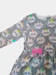 Серый детское платье с длинным рукавом